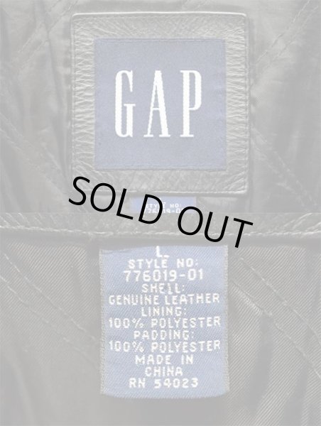画像3: 90-00's OLD GAP レザージャケット (3)