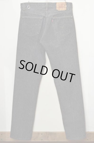 画像2: 90's Levi's 501 ブラックデニムパンツ “USA製 / 先染め” (2)