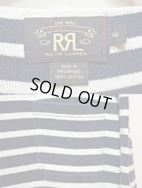 画像3: RRL ポケット付きボーダーカットソー (3)