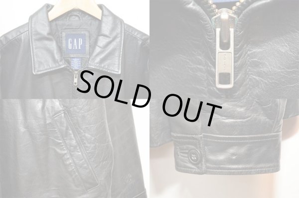画像4: 90-00's OLD GAP レザージャケット (4)