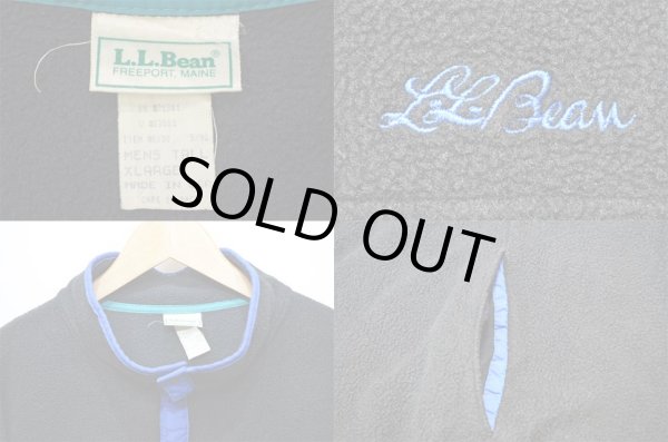 画像3: 90's L.L.Bean スナップT型 フリースジャケット (3)