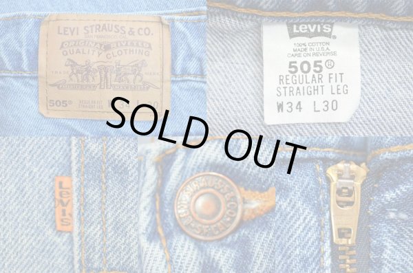 画像3: 90's Levi's 505 デニムパンツ “オレンジタブ / USA製” (3)