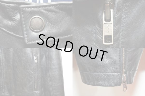 画像4: 90-00's OLD GAP レザーシングルライダースジャケット (4)