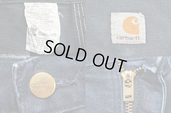 画像3: 90-00's Carhartt ダブルニー ダックペインターパンツ “USA製 / BLACK” (3)