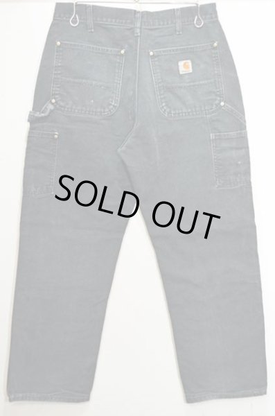 画像2: 90-00's Carhartt ダブルニー ダックペインターパンツ “USA製 / BLACK” (2)