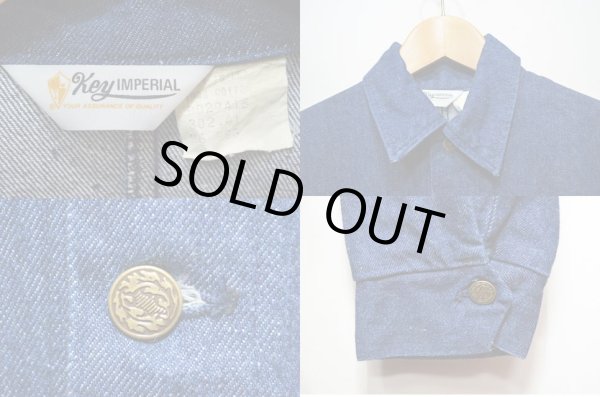 画像3: 70's KEY IMPERIAL デニムカバーオール “size36 / 真紺” (3)