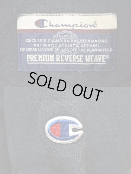 画像3: Champion プレミアムリバースウィーブ スウェット “目無し / BLACK” (3)