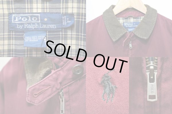 画像3: POLO Ralph Lauren チンスト付きスウィングトップ “BURGUNDY” (3)