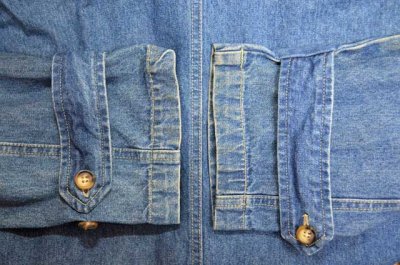 画像1: 90's DENIM&Co ライナー付き デニムダッフルコート