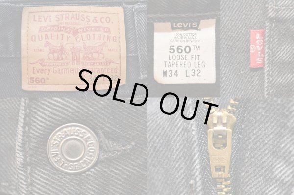 画像3: 90's Levi's 560 ブラックデニム “USA製” (3)