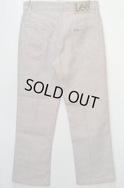 画像2: 70's Lee 201-1229 ブーツカットパンツ “ハウンドトゥース柄” (2)