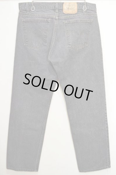 画像2: 90's Levi's 505 ブラックデニムパンツ “USA製 / 先染め” (2)