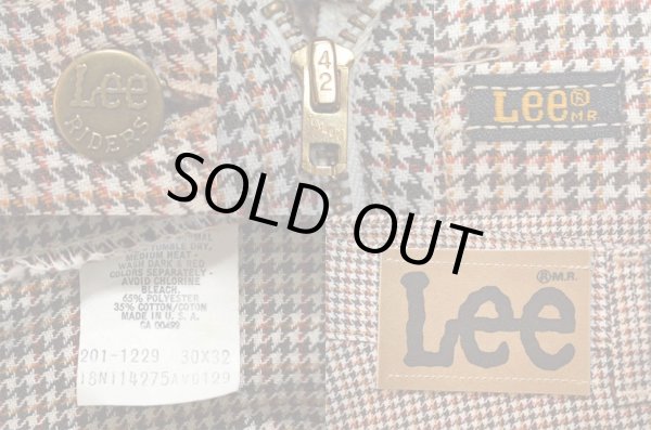 画像3: 70's Lee 201-1229 ブーツカットパンツ “ハウンドトゥース柄” (3)