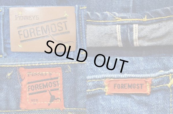 画像3: 60-70's FOREMOST デニムパンツ “青耳” (3)