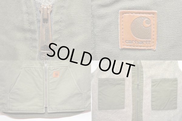 画像4: 90-00's Carhartt Sandstone Rugged Vest “DEADSTOCK” (4)