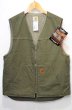 画像1: 90-00's Carhartt Sandstone Rugged Vest “DEADSTOCK” (1)