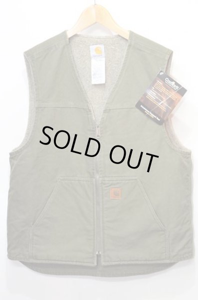 画像1: 90-00's Carhartt Sandstone Rugged Vest “DEADSTOCK” (1)