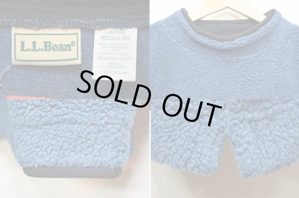 画像3: 90's L.L.BEAN モックネックフリースカットソー (3)
