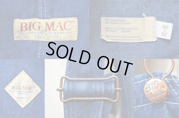 画像3: 90's BIG MAC デニムオーバーオール “USA製 / 濃紺” (3)