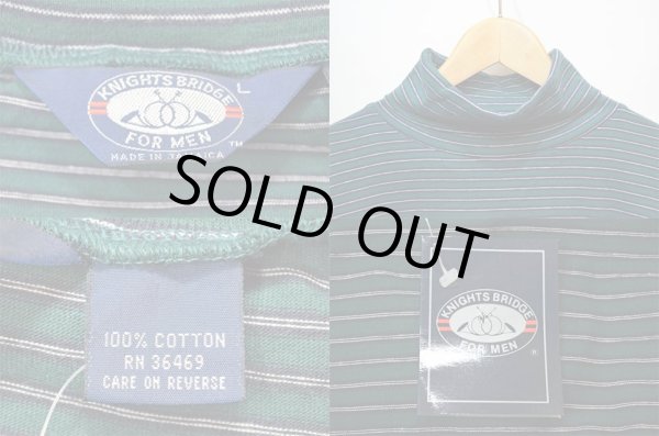 画像3: KNIGHTS BRIDGE タートルネックカットソー "GREEN / DEADSTOCK" (3)