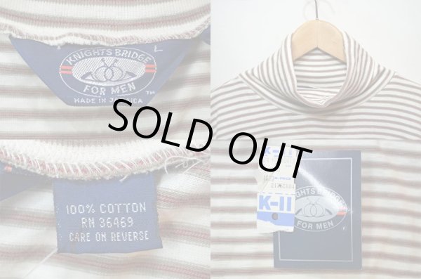 画像3: KNIGHTS BRIDGE タートルネックカットソー "WHITE / DEADSTOCK" (3)