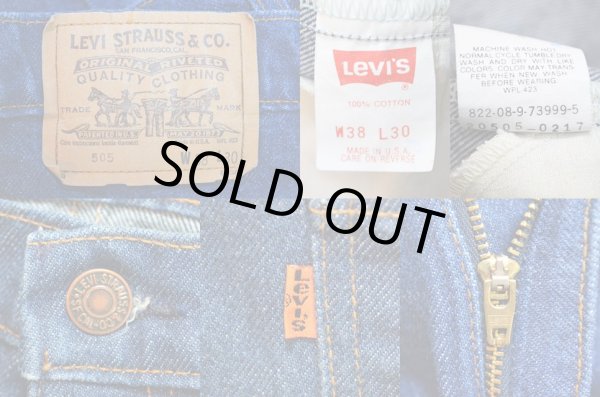 画像3: 90's Levi's 20505-0217 デニムパンツ “USA製 / 濃紺” (3)