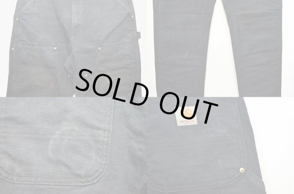 画像4: 90-00's Carhartt ダブルニー ダックペインターパンツ “USA製 / BLACK” (4)