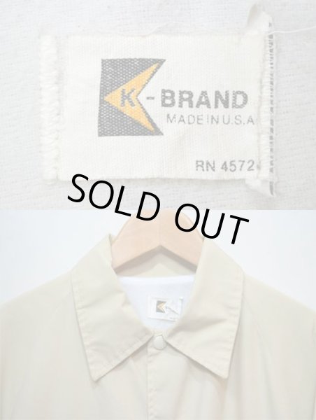 画像3: 80's K-BRAND コットンコーチジャケット "USA製" (3)