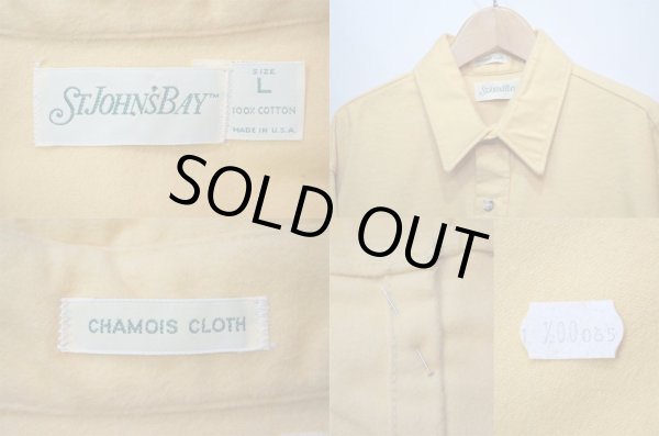 画像4: 90's St John's Bay シャモアクロスシャツ "DEADSTOCK" (4)