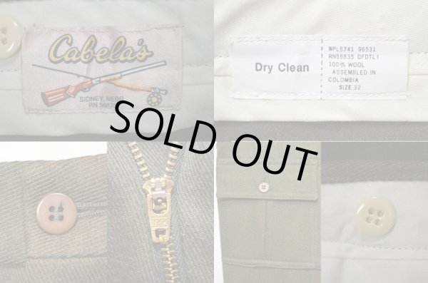 画像3: 90's Cabela's ウール素材 ブッシュパンツ (3)