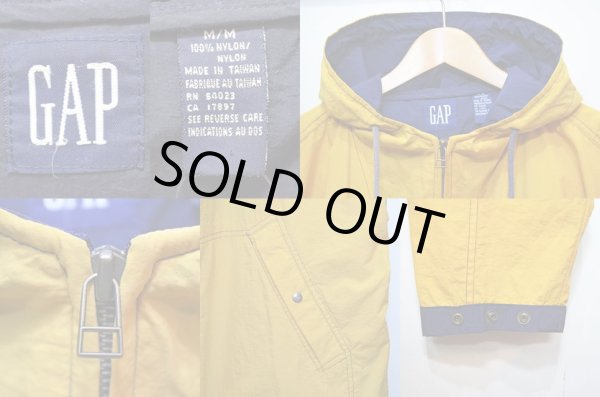 画像3: 90's OLD GAP ナイロンフーディージャケット (3)