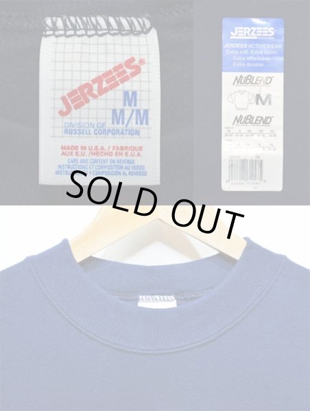 画像3: 90's JERZEES USA製 無地スウェット “DEADSTOCK / NAVY” (3)