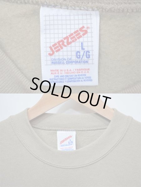 画像3: 90's JERZEES USA製 無地スウェット “DEADSTOCK / KAHKI” (3)