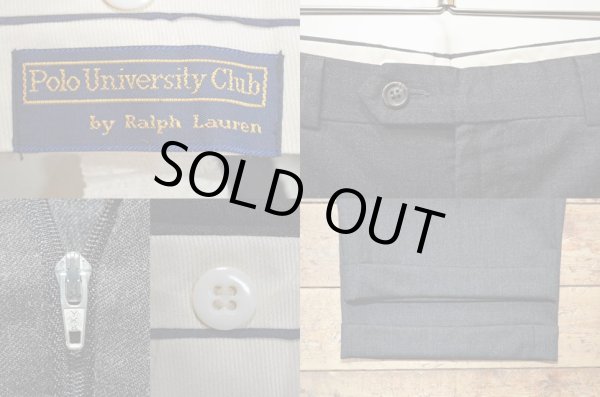 画像3: 80's Polo University Club by RALPH LAUREN  ウールスラックス (3)