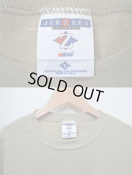画像3: 90's JERZEES USA製 無地スウェット “DEADSTOCK / KAHKI” (3)