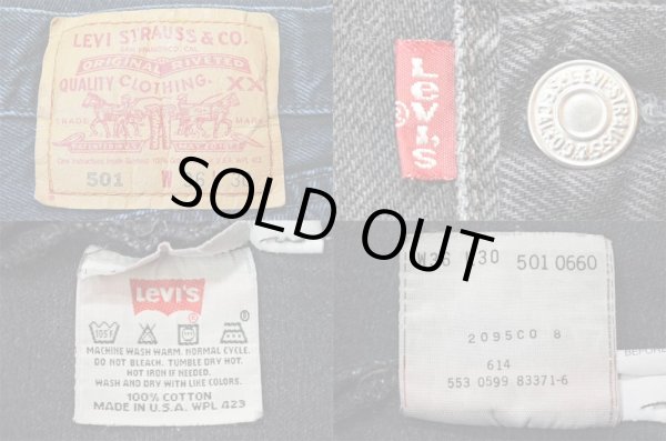 画像3: 90's Levi's 501 ブラックデニムパンツ “USA製” (3)