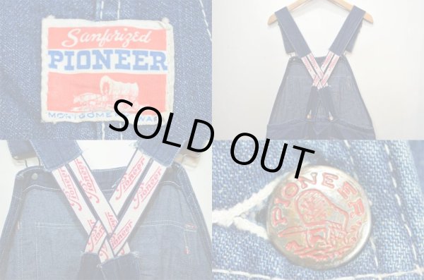 画像3: 50's PIONEER デニムオーバーオール “ローバックスタイル” (3)