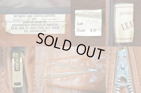 画像4: 70's BEAU BREED ライナー付き シングルライダースジャケット (4)