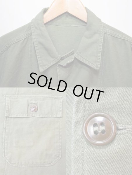 画像3: 50's US ARMY コットンサテン ユーティリティーシャツ "1st 初期型" (3)