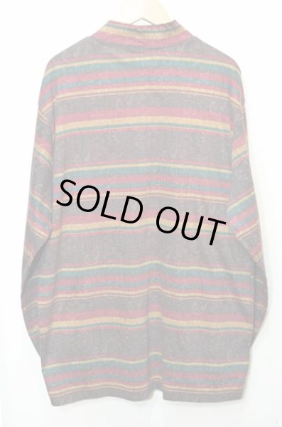 画像2: 90's LAND'S END モックネックカットソー "USA製 / DEADSTOCK" (2)