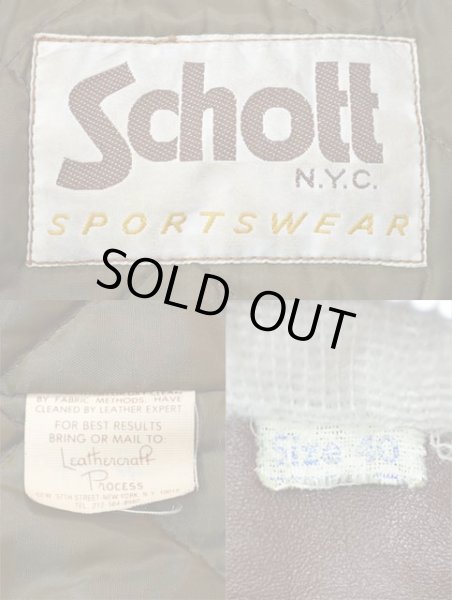 画像3: 70's Schott シングルライダースジャケット (3)