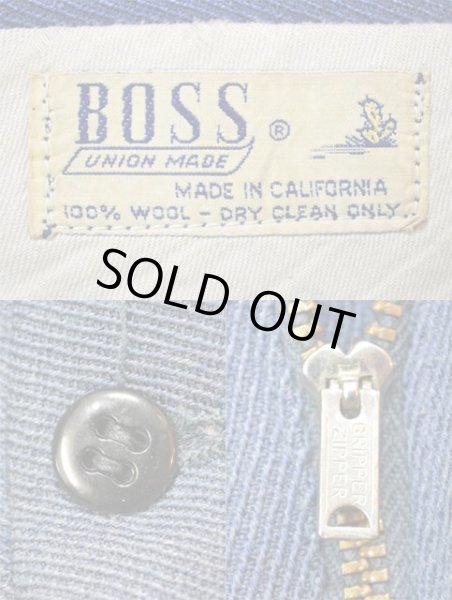 画像3: 50's BOSS ウィップコード ワークトラウザー “NAVY” (3)