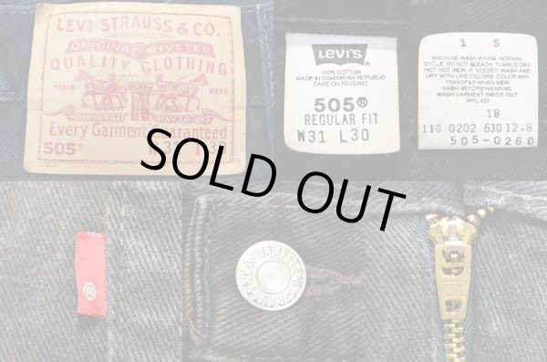 画像3: 90-00's Levi's 505 ブラックデニムパンツ (3)