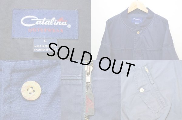 画像3: 90's Catalina バーシティジャケット “NAVY” (3)