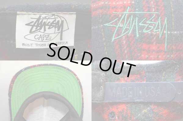 画像2: 90's Stussy 6パネル ウールCAP “USA製” (2)