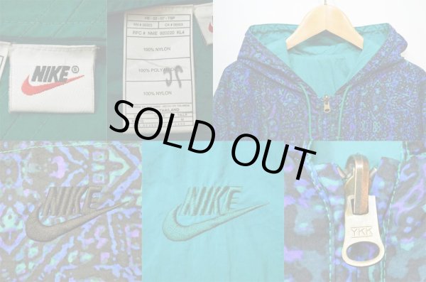 画像4: 90's NIKE リバーシブル ナイロンアノラックパーカー (4)