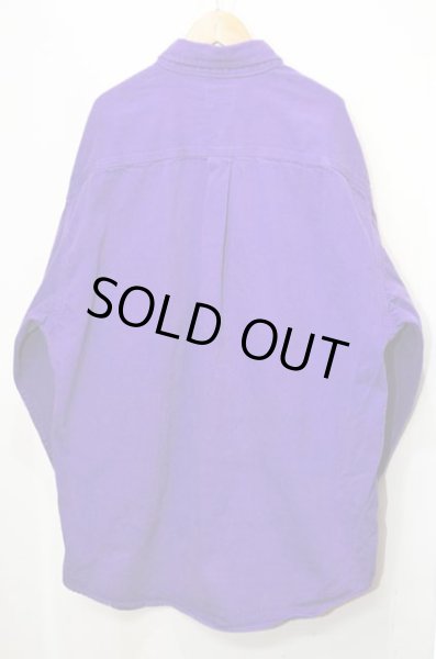 画像2: 90's OLD GAP ヘビーコットンワークシャツ “PURPLE” (2)