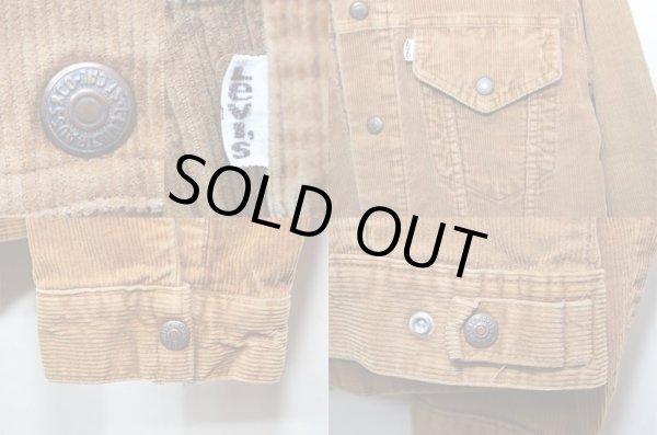 画像4: 70's Levi's 70505型 トラッカージャケット “太畝コーデュロイ” (4)