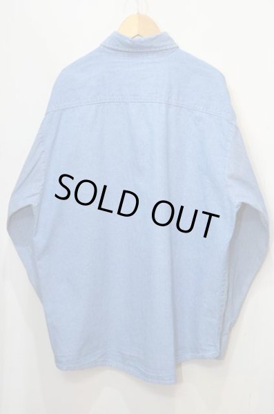 画像2: 90's FIVE BROTHER シャンブレー×ダンガリーシャツ (2)