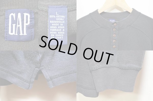画像3: 90's OLD GAP ヘンリーネックカットソー (3)